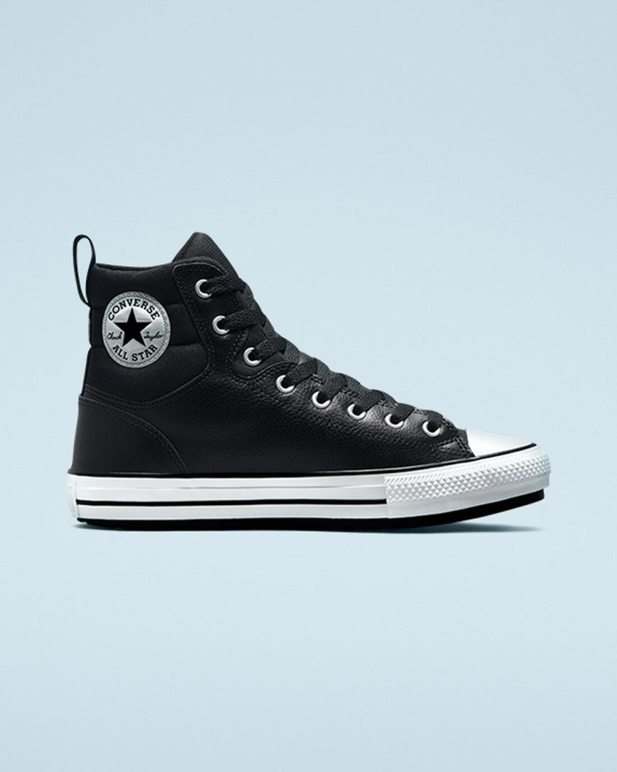 Men\'s Converse Chuck Taylor All Star Berkshire High Top Winter Boots Black / White / Black | AU 13E65N